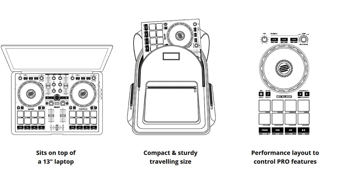 Reloop Ready  DJ Controller 2 channel hàng nhập khẩu chính hãng