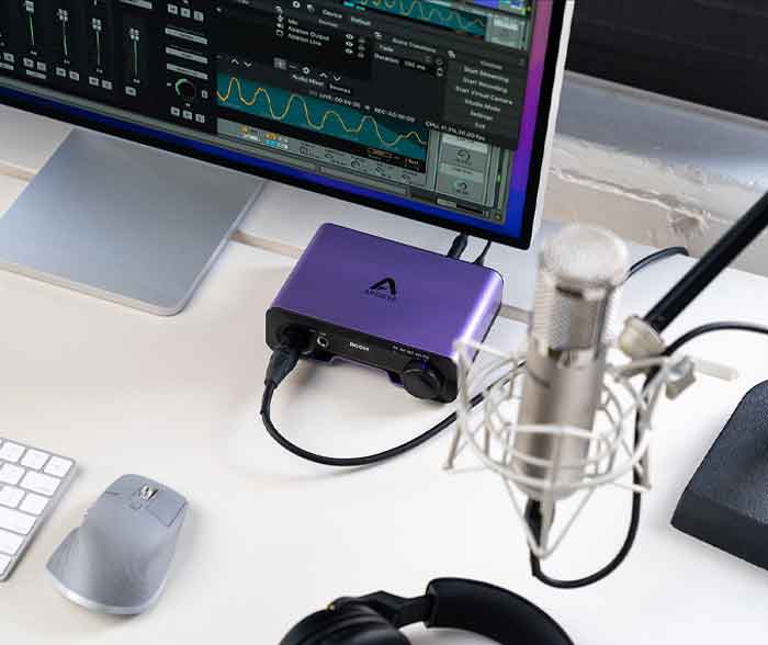 Sound Card Apogee BOOM có thiết kế linh hoạt dễ dàng kết nối với nhiều thiết bị cùng lúc