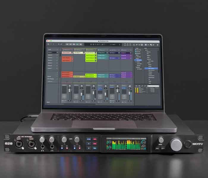 Sound card Motu 828 thiết kế tương thích dễ dàng với các phần mềm 