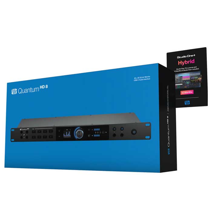 Khi sở hữu Sound Card PreSonus Quantum HD 8 được tặng kèm phần mềm Studio One+ trong vòng 12 tháng