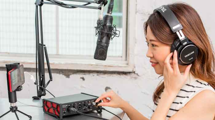 Sound card thu âm TASCAM US-2X2HR mang lại trải nghiệm tuyệt vời cho kỹ thuật viên