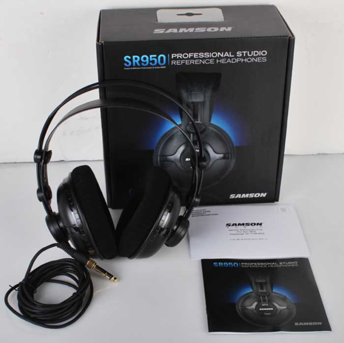 Toàn bộ thiết bị đi kèm Tai Nghe Kiểm Âm Samson SR950 