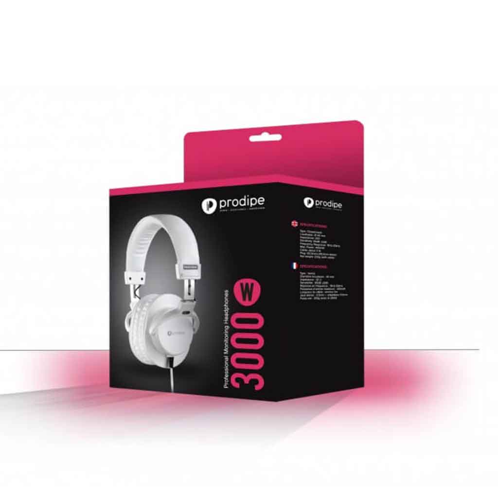 Hộp đựng Prodipe Pro 3000 Closed Back Headphones Studio với thiết kế logo tạo nên thương hiệu