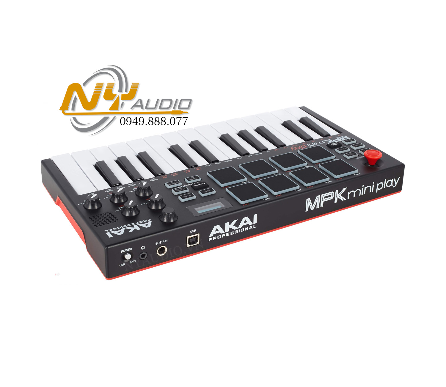 Akai Mini Play MIDI Controller hàng nhập khẩu chính hãng