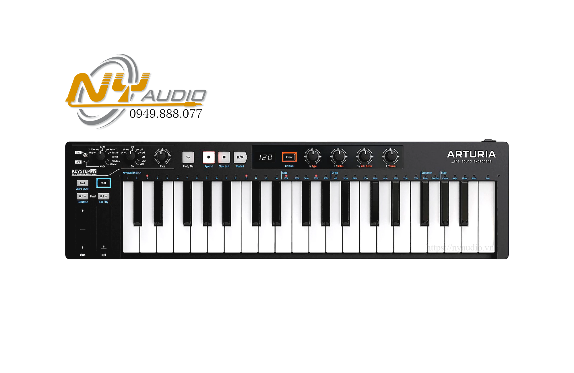 Arturia Keystep 37 Keyboard Controller hàng nhập khẩu chính hãng