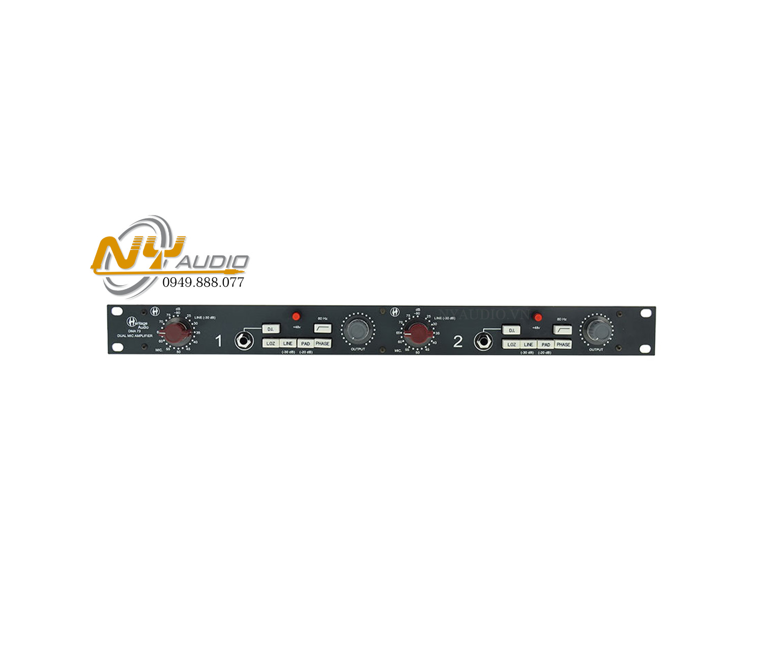 Heritage Audio DMA-73 Dual Mic Preamplifier