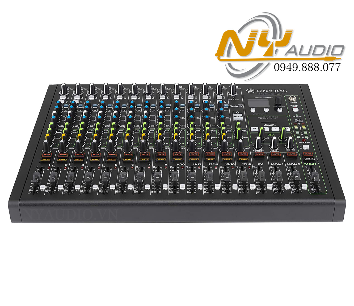 Mackie Onyx16 16-channel Analog Mixer hàng nhập khẩu chính hãng