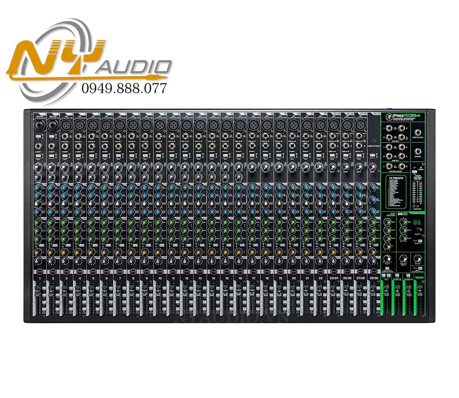Mackie ProFX30 V3 Studio Mixer Professional hàng nhập khẩu chính hãng