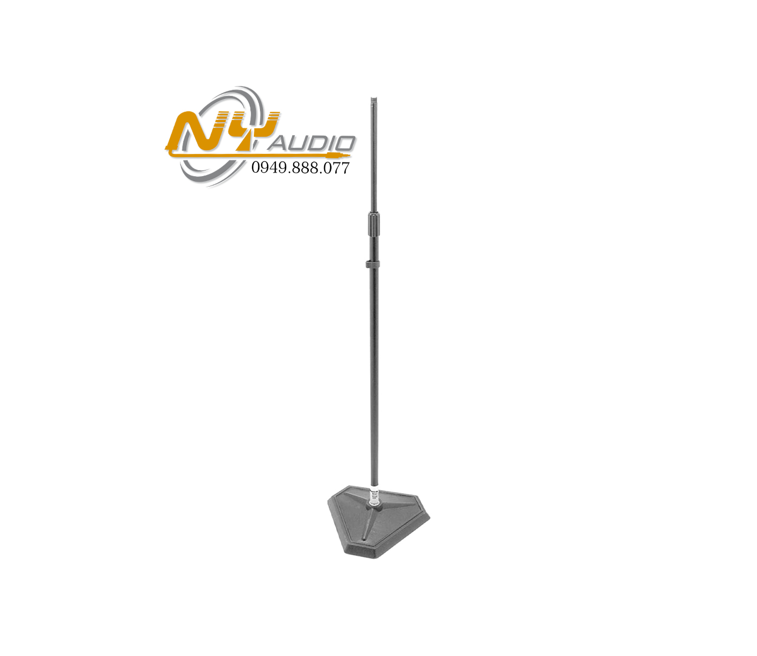 On-Stage MS7625B Hex-Base Quarter-Turn Threadless Mic Stand (Black)