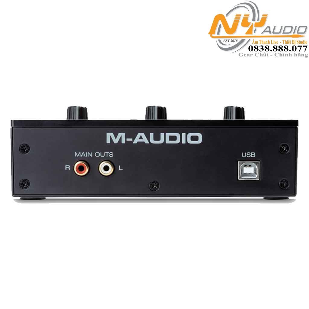 Sound Card M-Audio M-Track Solo | USB 2.0 Audio Interface -2x2 - 16-bit/48kHz - Chuyên thu âm &  Sản xuất âm thanh