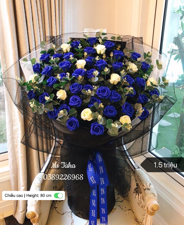 Bó lá 1.5X-Xanh mix trắng