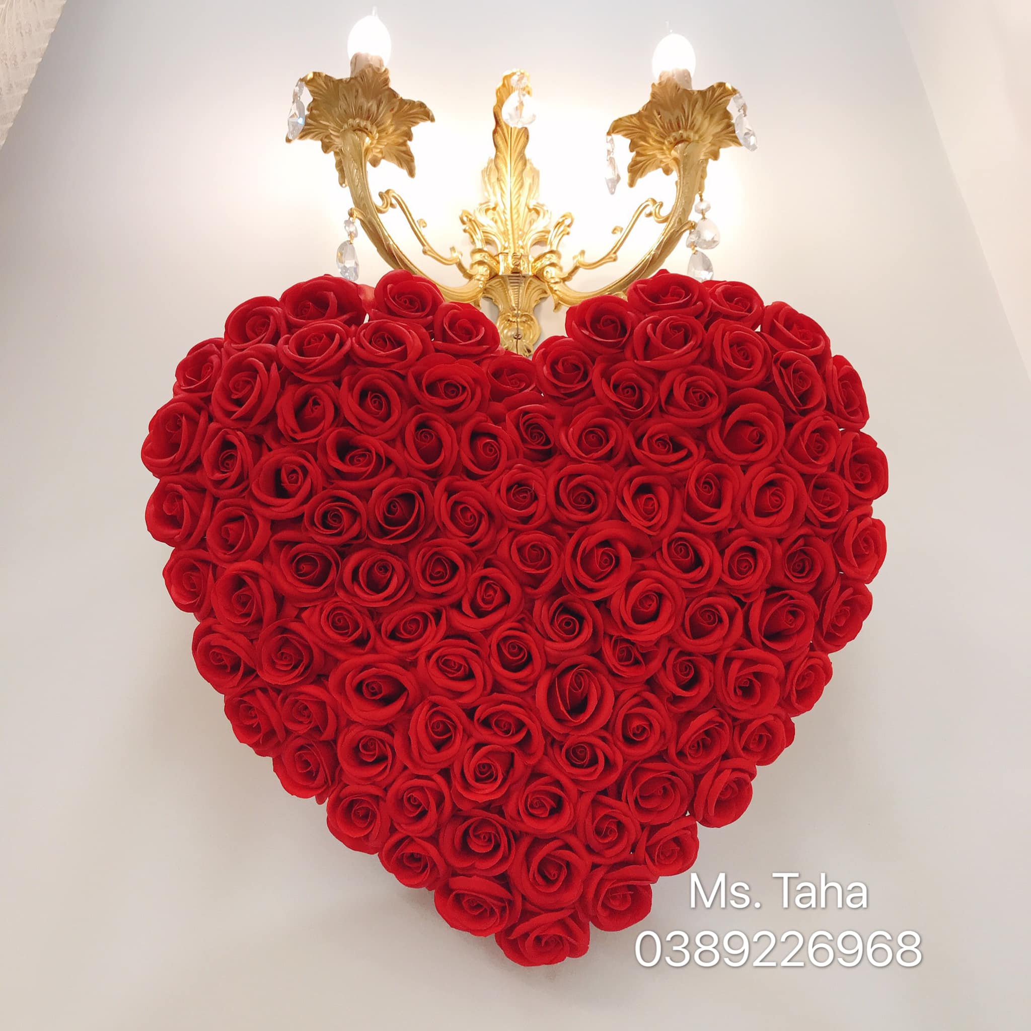 Trái tim hoa hồng 2x