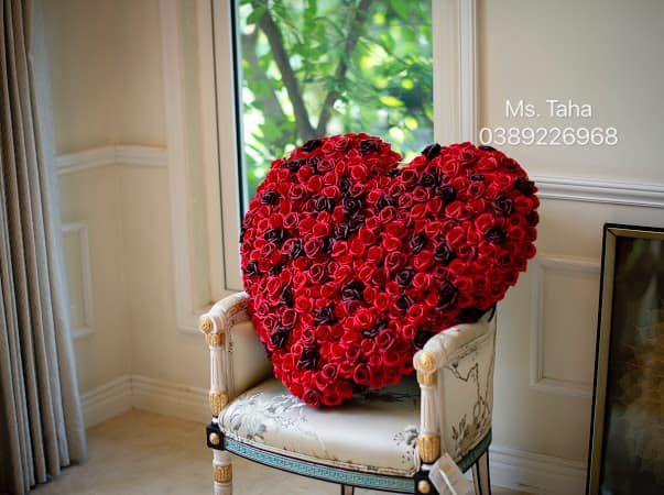 Trái tim hoa hồng 6x