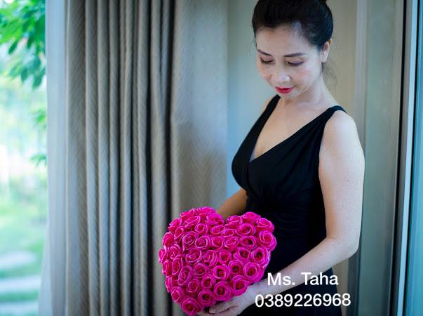 Trái tim hoa hồng nhỏ