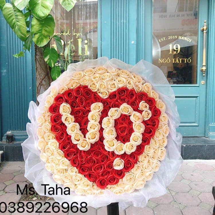 150 bông trái tim chữ Vợ