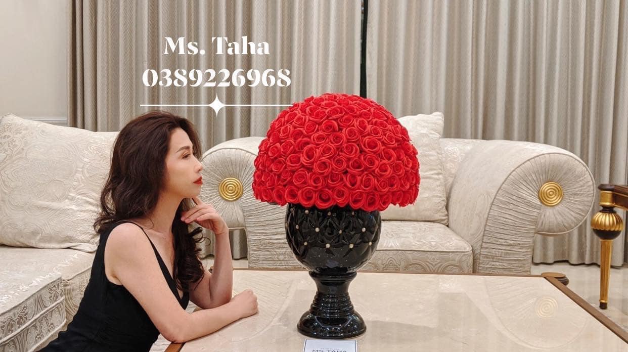 Bình Hoa Hồng Châu Âu 3X