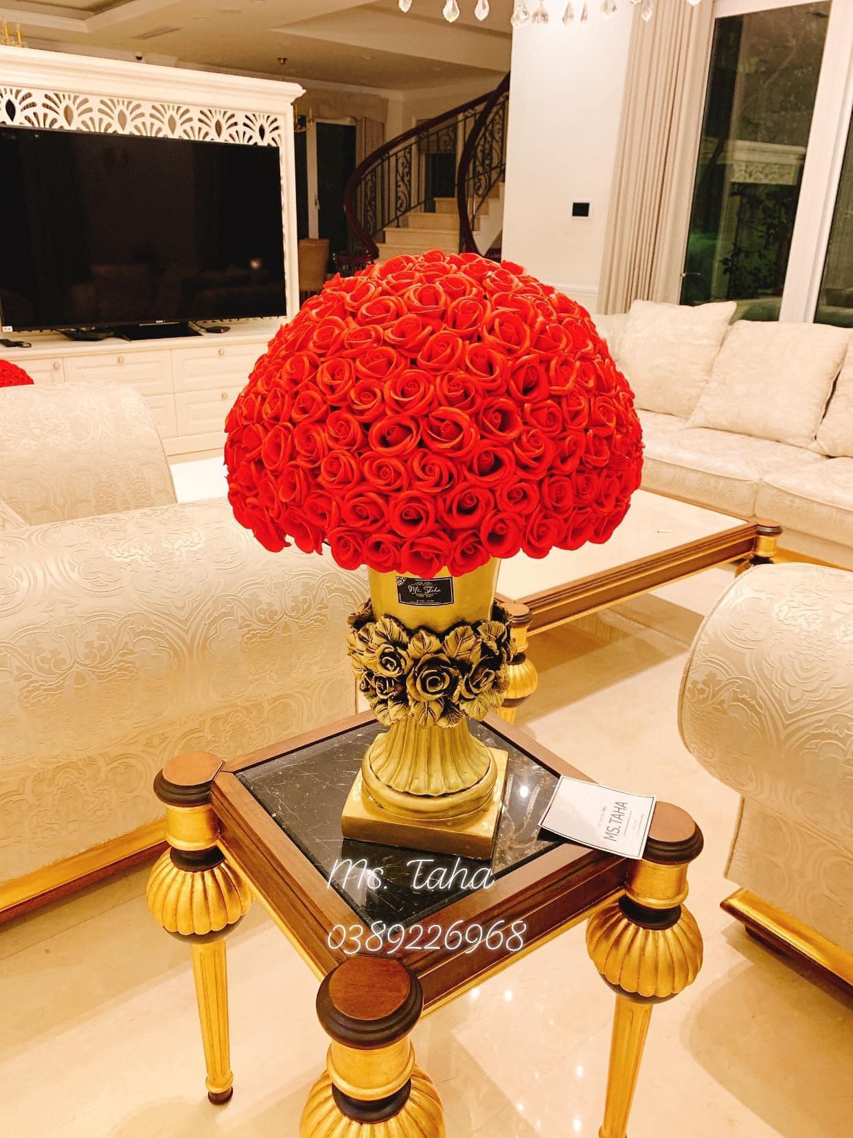Bình Hoa Hồng Châu Âu 4.5X- Đỏ 1