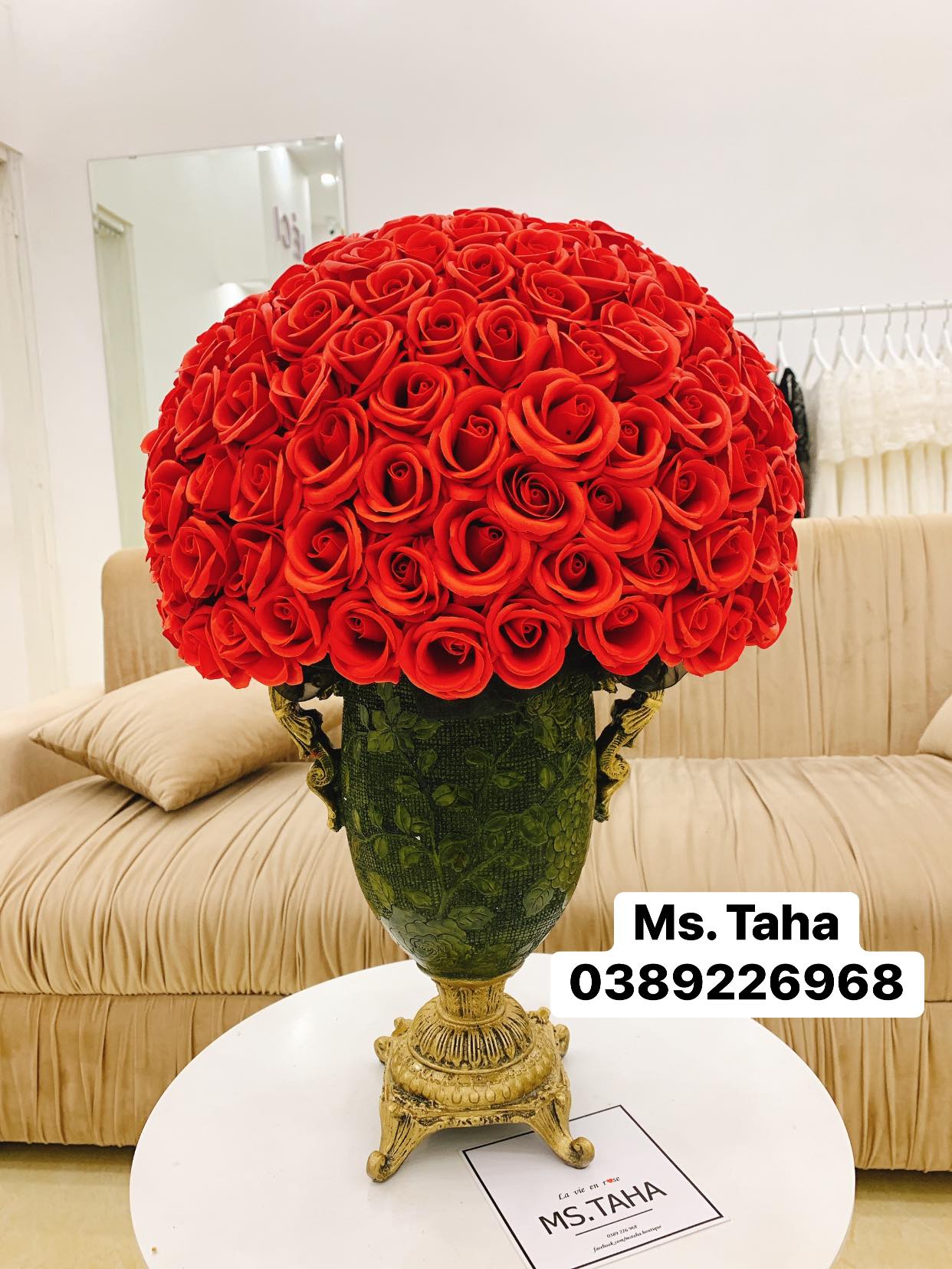 Bình Hoa Hồng Châu Âu 3.5X- Đỏ 5