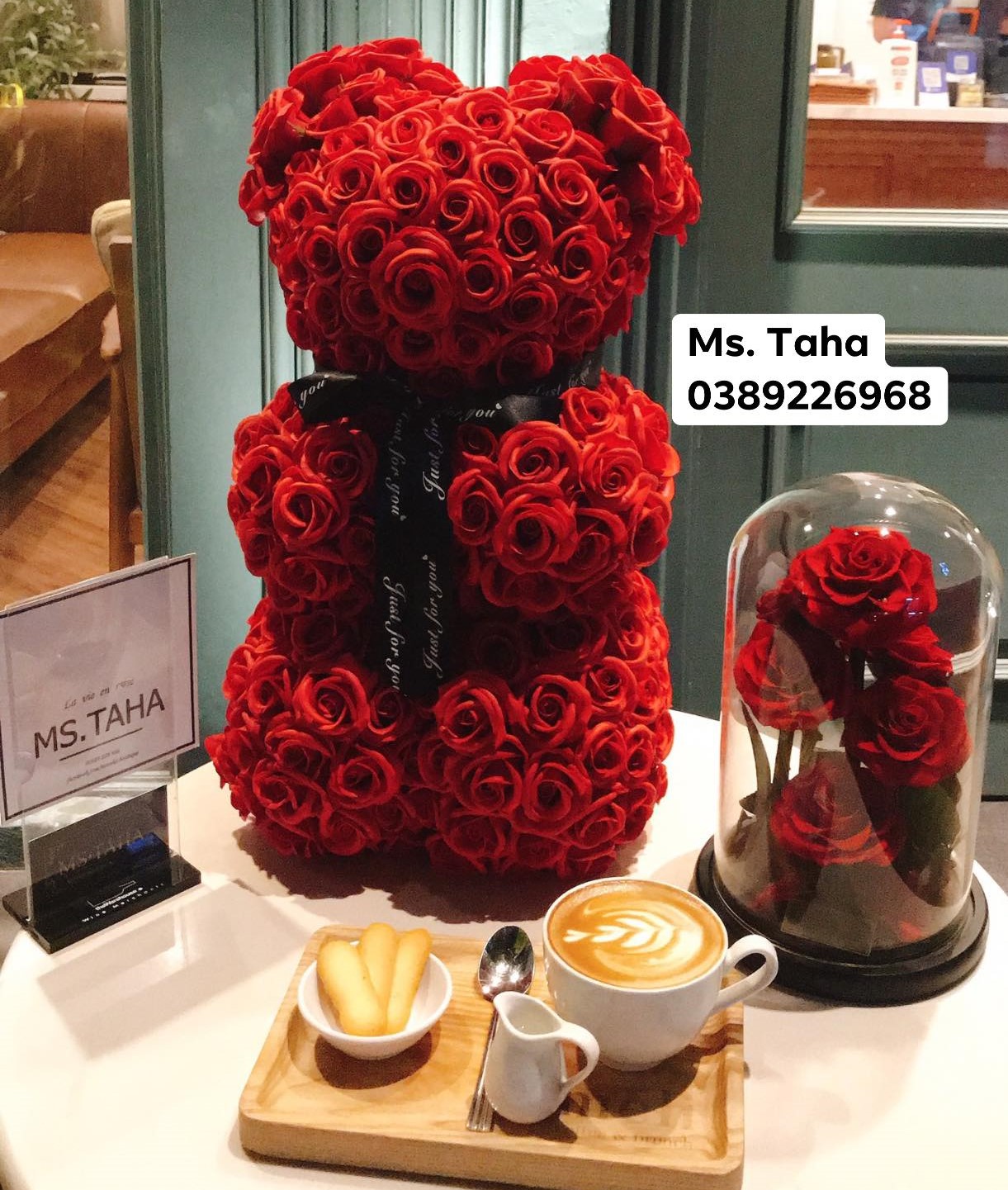 Hoa gấu Teddy 3X-Đỏ
