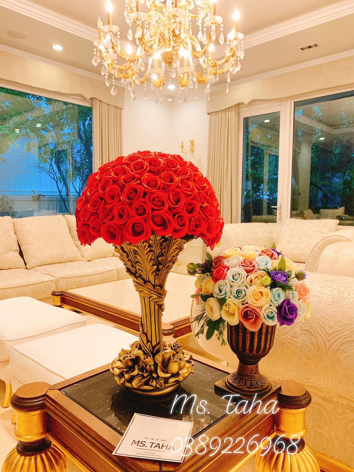 Bình Hoa Hồng Châu Âu 2.5X- Đỏ