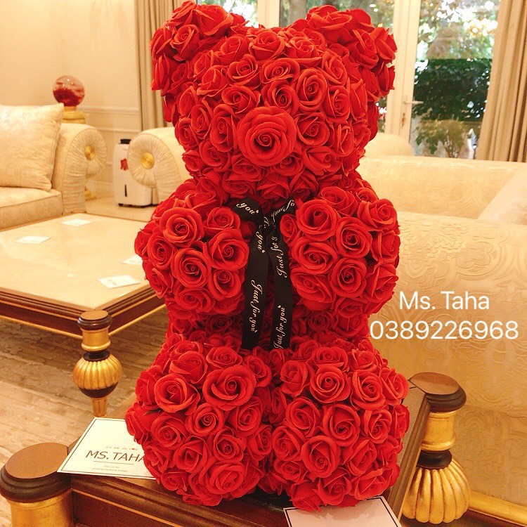 Hoa Gấu Teddy 5X- Đỏ