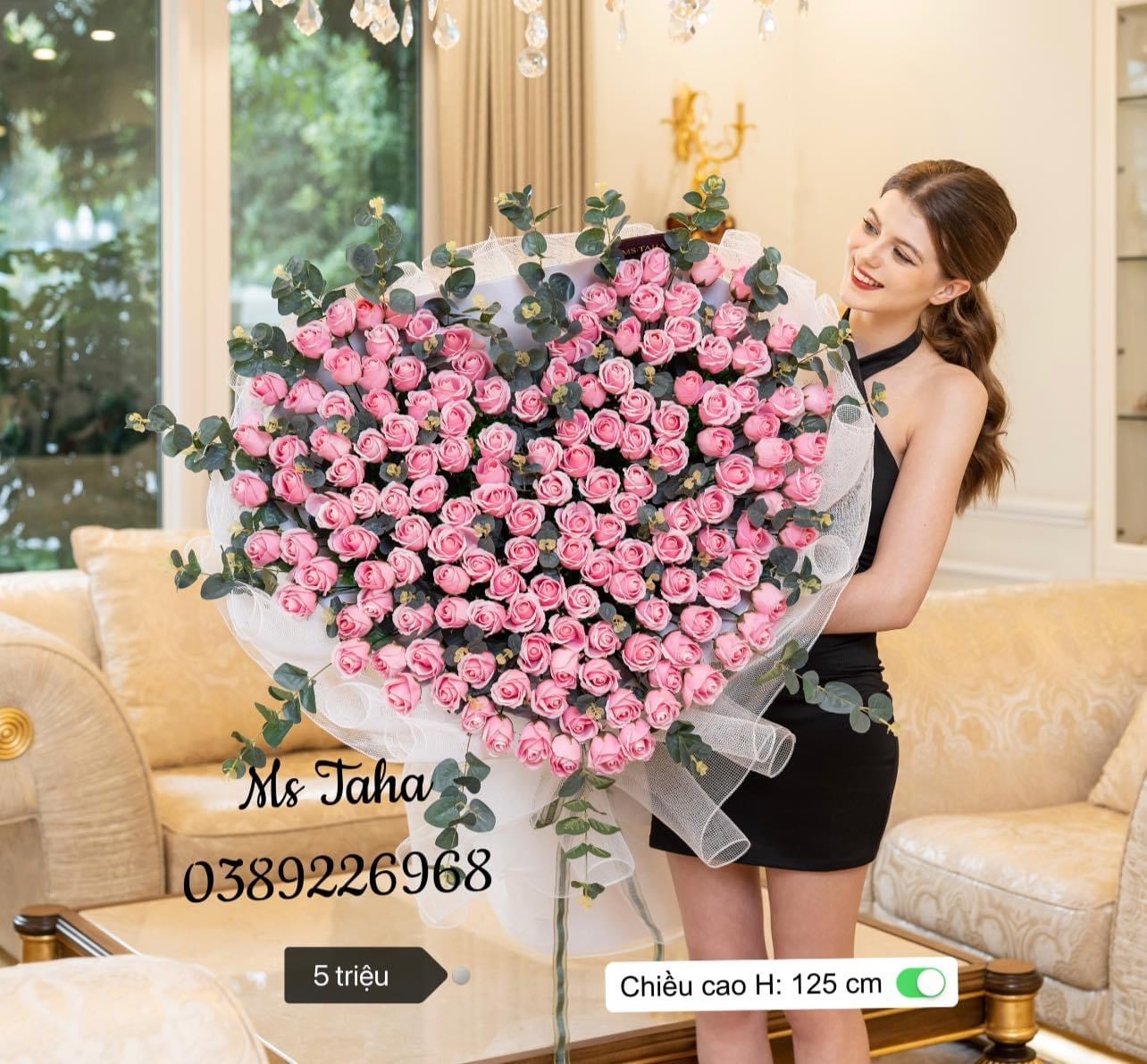 Bó tim lá 5X-Hồng