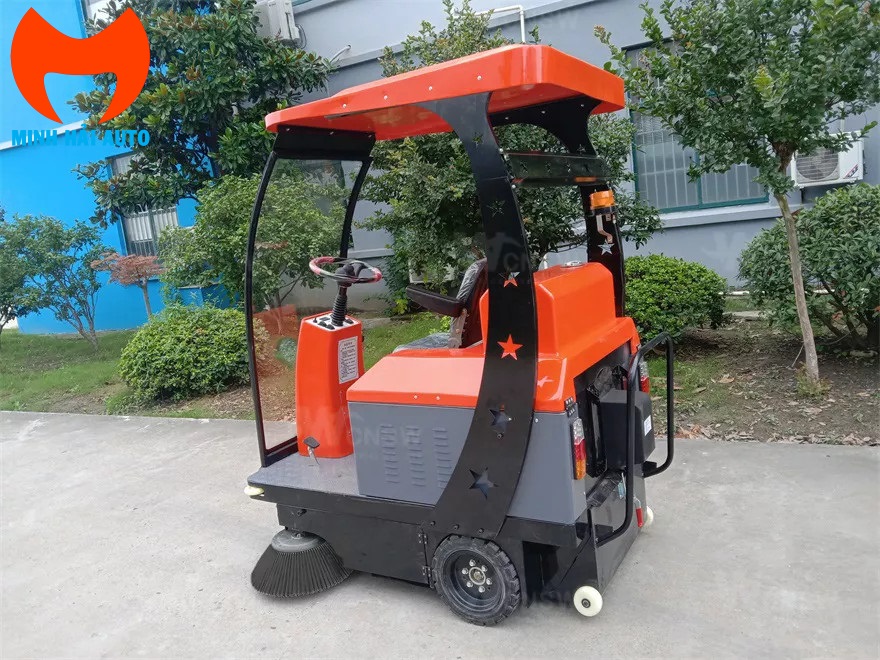 Xe quét điện 180L 110L nước có mái che- 2