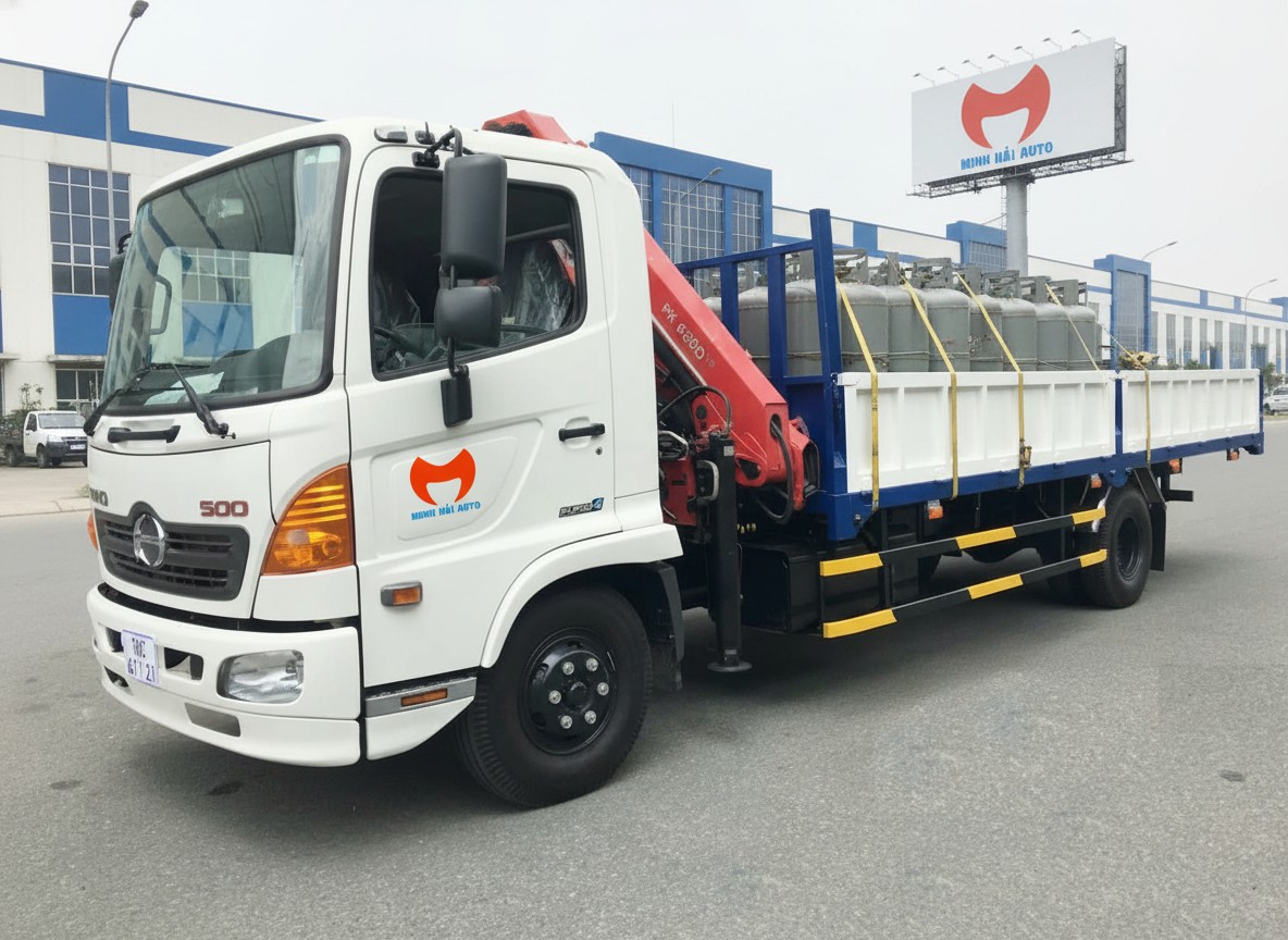 Hino FC gắn cẩu gấp Palfinger PK8500 3 tấn
