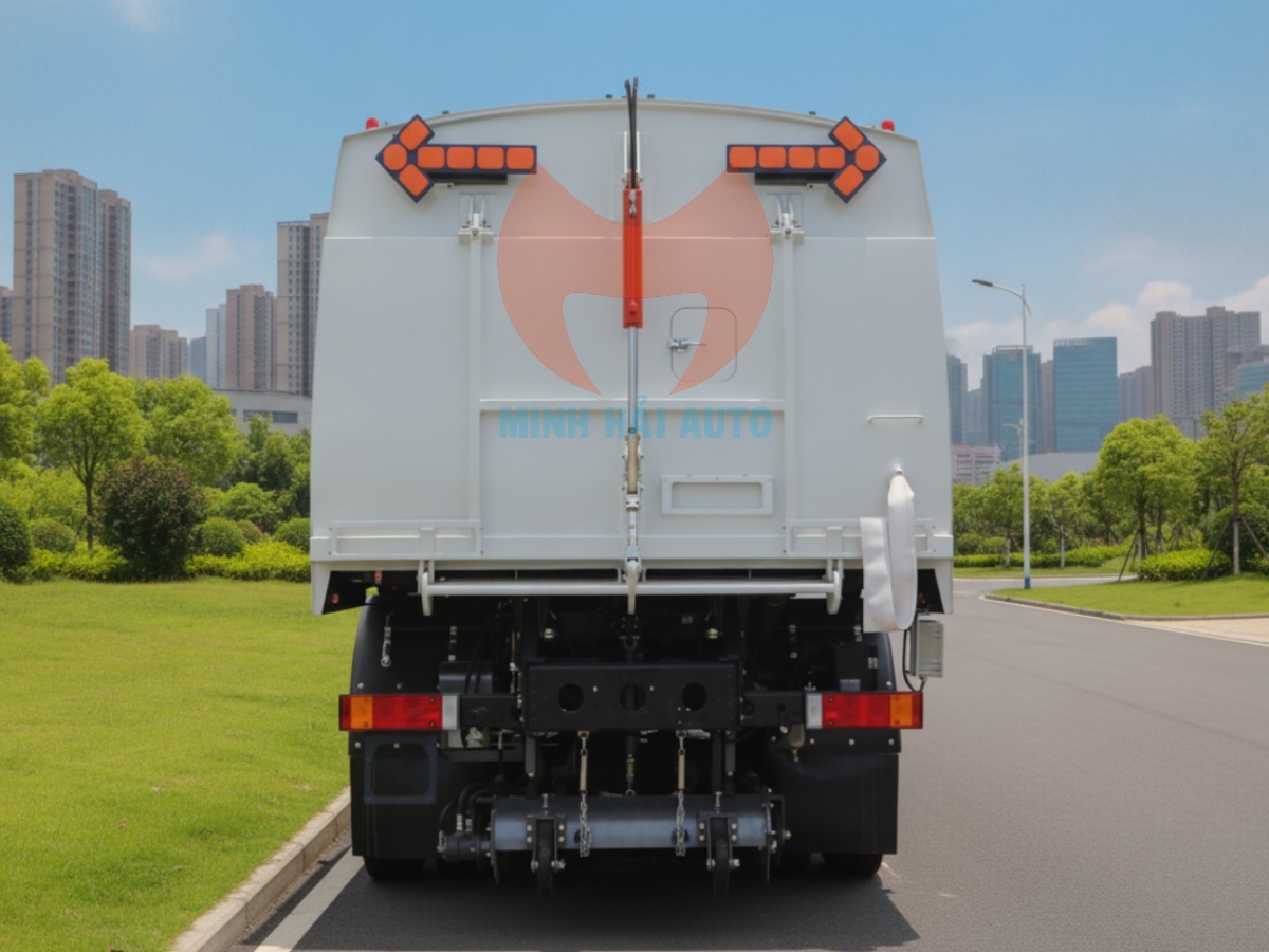Xe quét đường hút bụi rác 8 khối Fulongma Dongfeng - 5