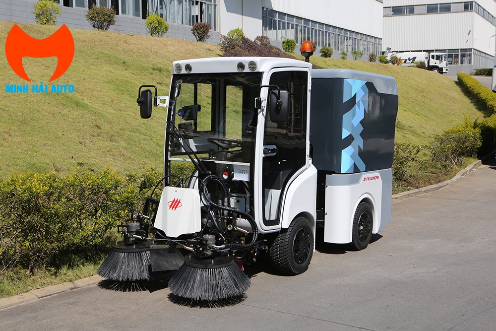 Xe quét đường hút bụi rác 1 khối Fulongma-1