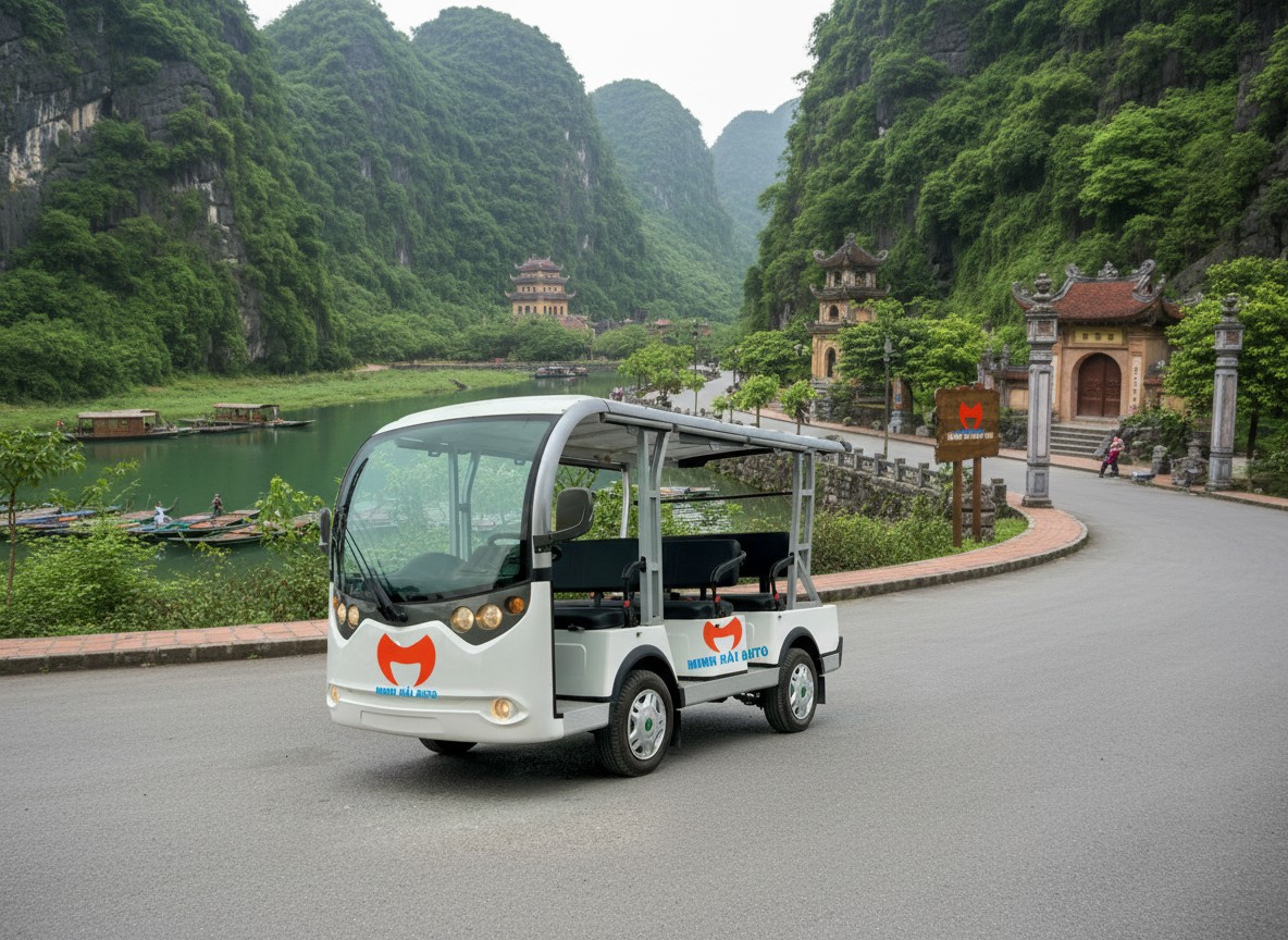 Giá bán xe điện tham quan du lịch chở người bốn bánh- LVtong 8 chỗ - 2