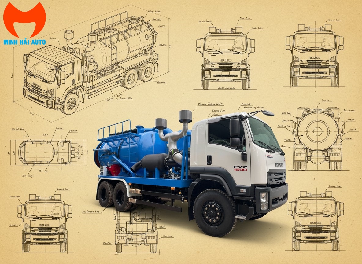9 CBM Vacuum truck- collect fly ash and munti-function suction truck- pro design