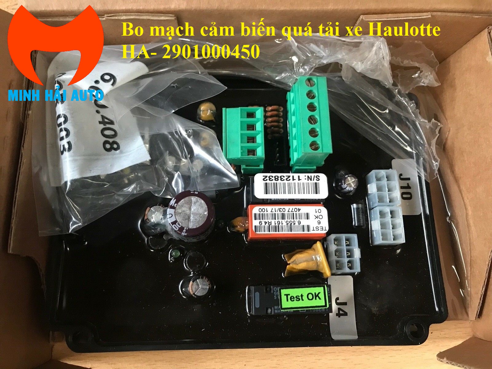 Bo mạch cảm biến quá tải trên xe Haulotte HA20 HA26 mã HA 2901000450