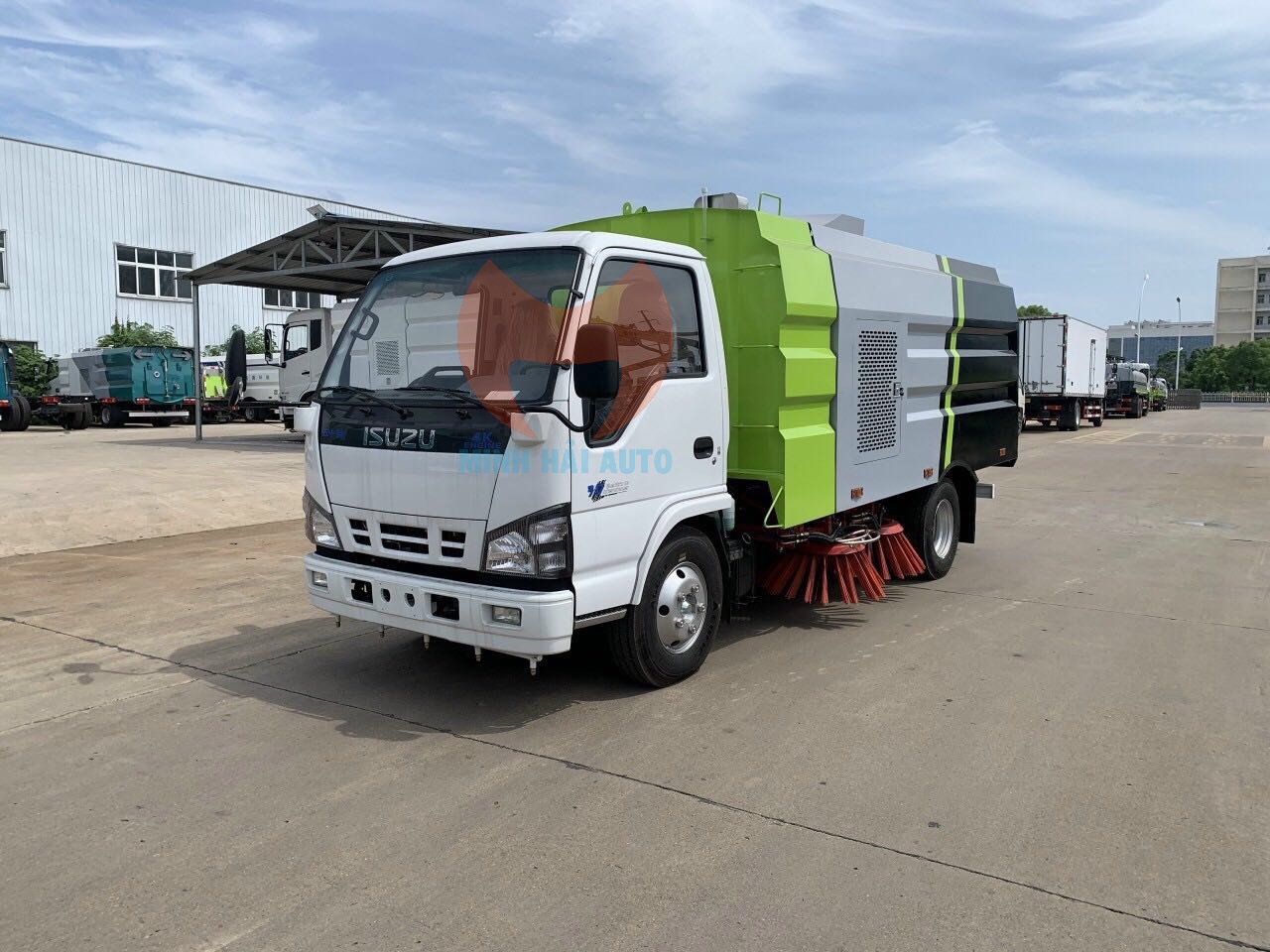 Xe quét đường hút bụi rác 5 khối giá rẻ Isuzu - 4