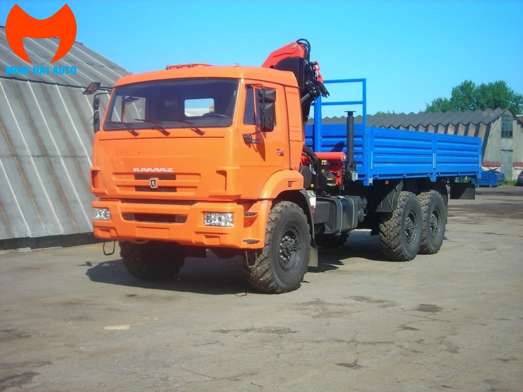 Kamaz 3 chan lap cau 8 tan Palfinger PK 18500C-1