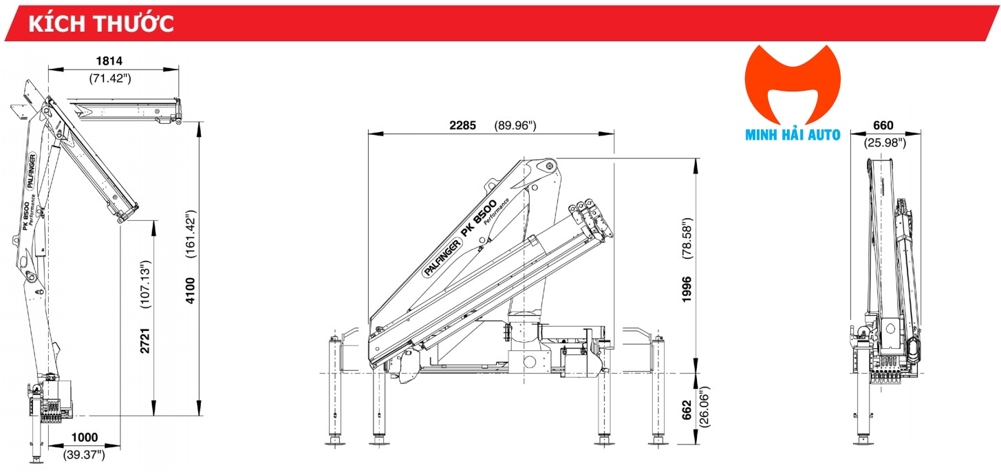 Kích thước cẩu PK 8500