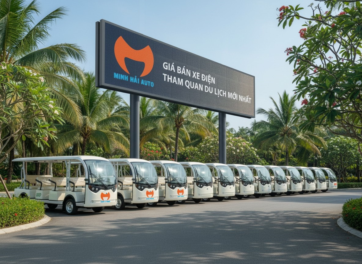 Giá bán xe điện tham quan du lịch chở người bốn bánh
