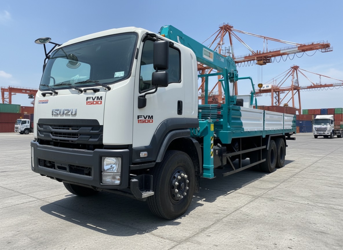 Xe cẩu 8 tấn Isuzu FVZ60- Hyundai Everdigm HLC-8016-2