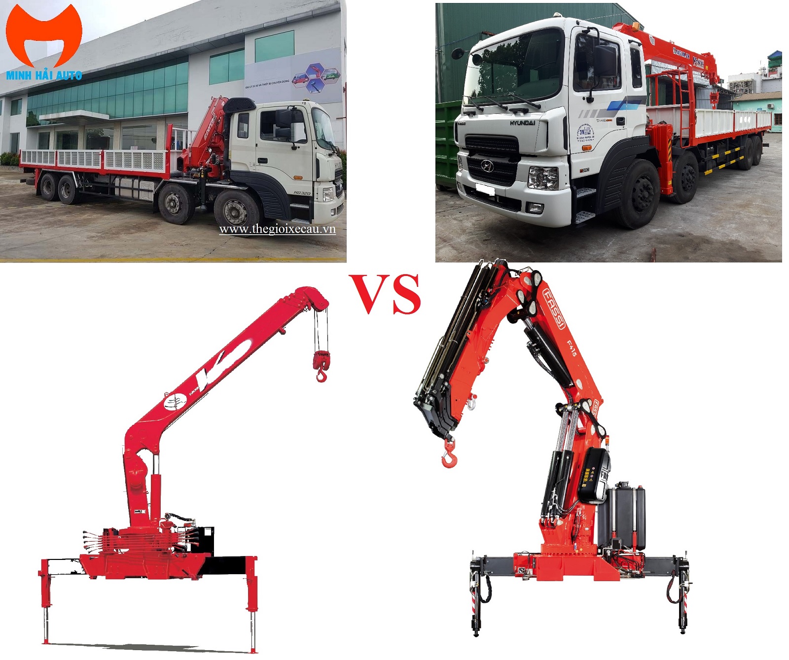 Cẩu thước vs cẩu gấp khúc