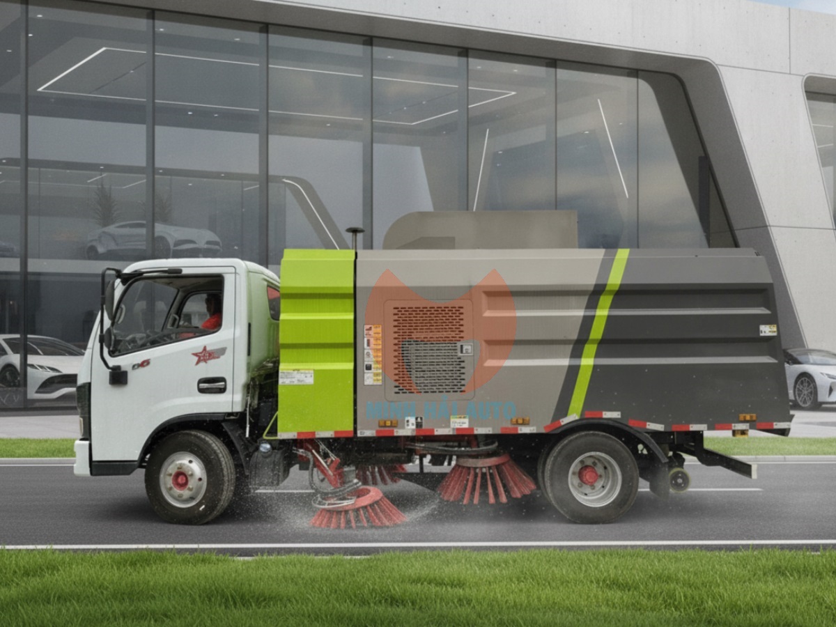 Giá bán xe quét đường 5 khối Isuzu giá rẻ - 4