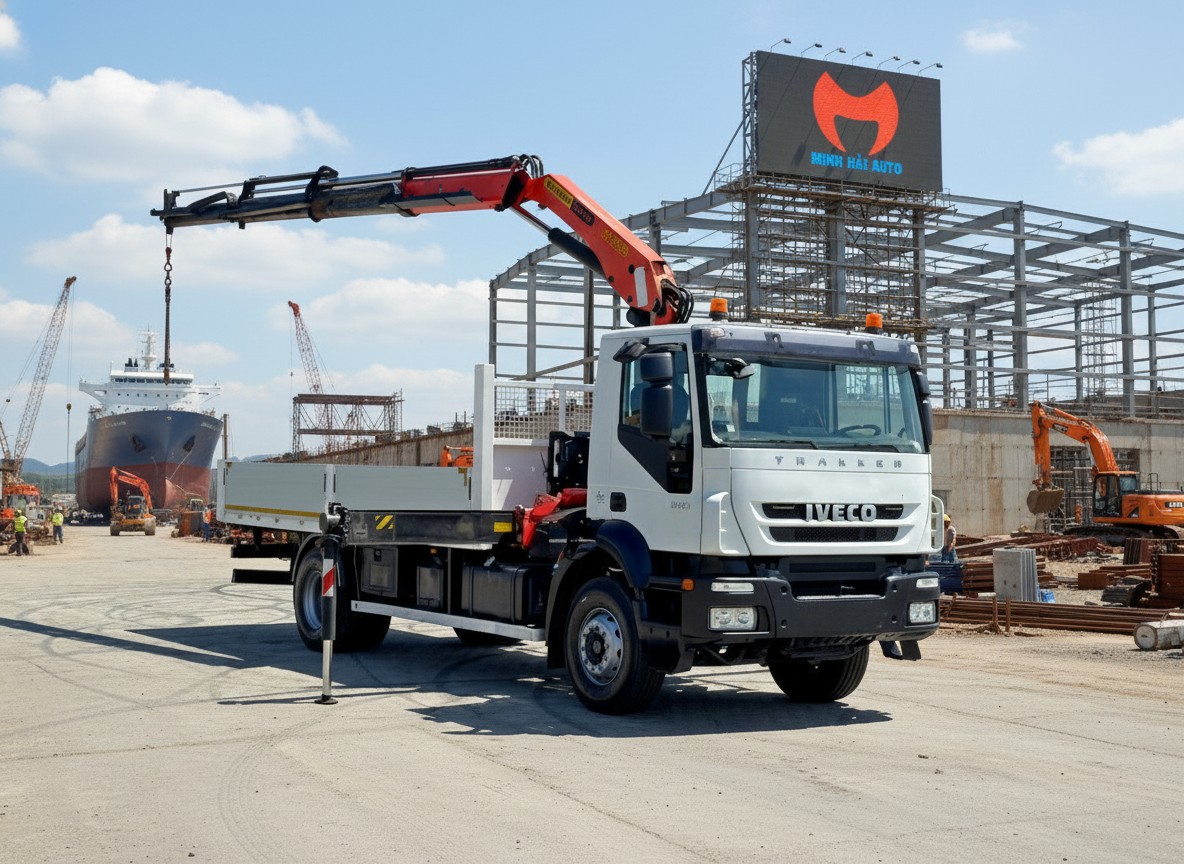 Xe tải gắn cẩu tự hành 6 tấn Palfinger PK 13501