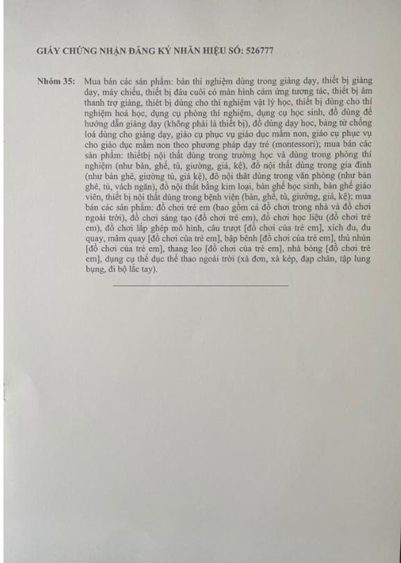 chứng nhận bảo hộ thương hiệu công ty sông việt