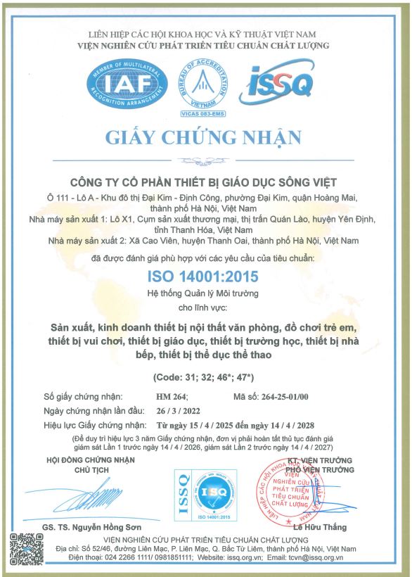 ISO 14001-2015 Chứng nhận Hệ thống quản lý môi trường