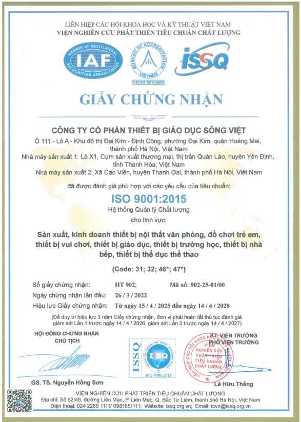 ISO 9001-2015 Chứng nhận hệ thống quản lý chất lượng