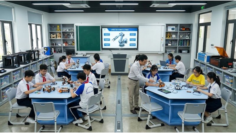 phòng học công nghệ steam