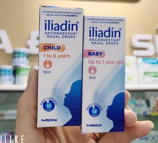 Nhỏ Mũi Iliadin Dành Cho Trẻ Sơ Sinh Và Trẻ Nhỏ, 0.01% 3 Nhỏ mũi Iliadin giảm nhanh chóng các triệu chứng sổ mũi, nghẹt mũi