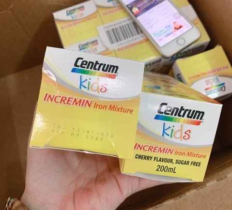 Siro Centrum Kids Incremin Iron Mixture của Úc