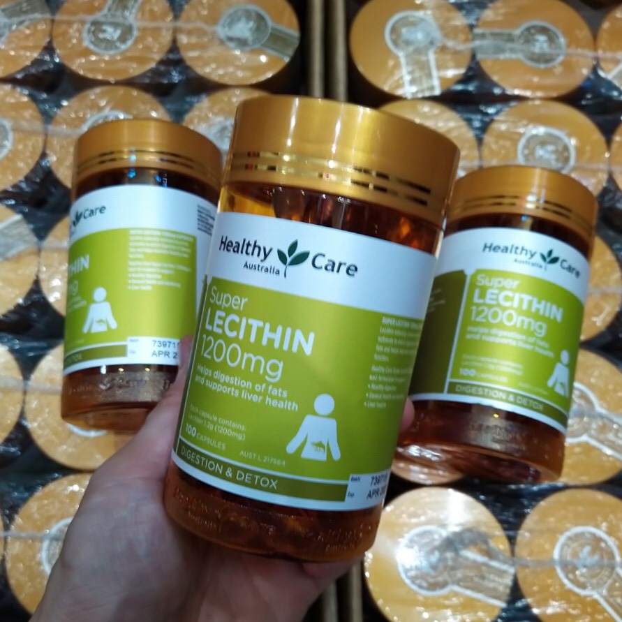 Mầm Đậu Nành Healthy Care Super Lecithin 1200mg chính hãng Úc