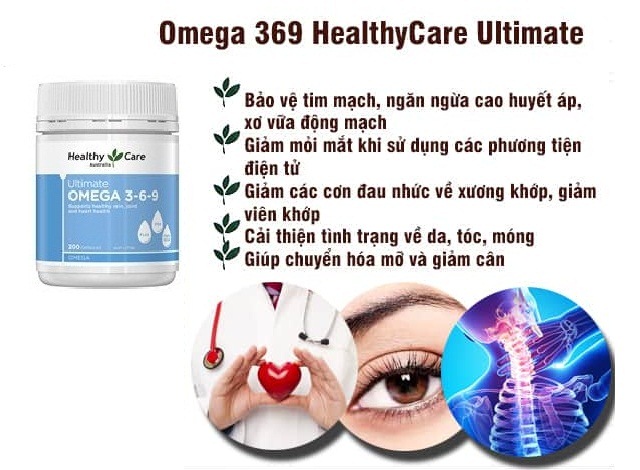 Omega 3 6 9 Healthy Care Hộp 200 Viên Của Úc | Alozo Store