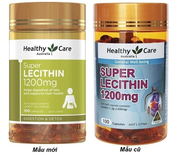 Mầm đậu nành Lecithin Healthy Care 1200mg 100 viên